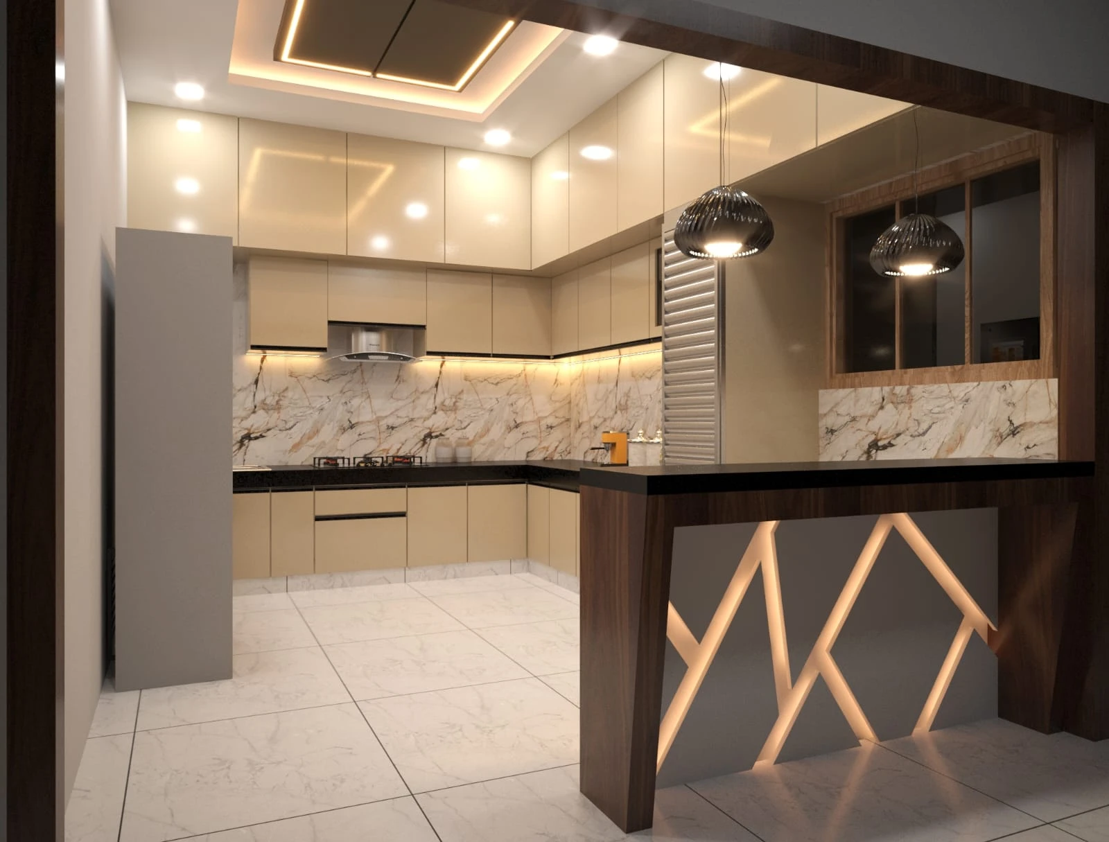 Luxury Modular Kitchen Design